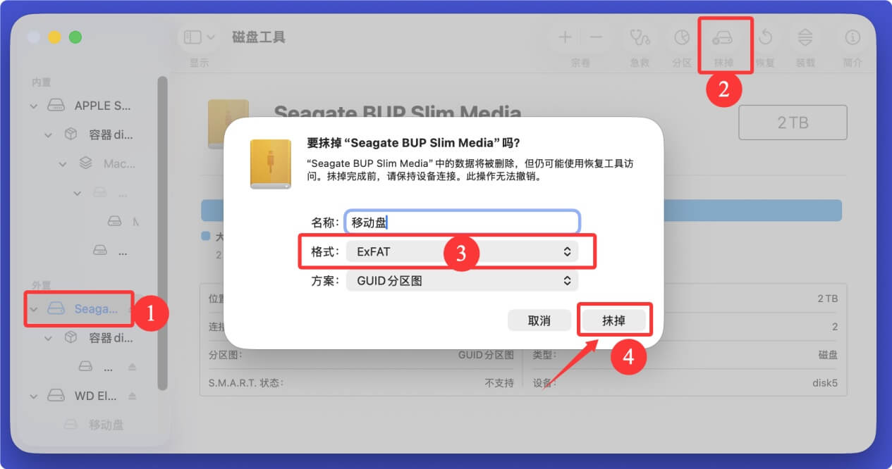 解决无法在Mac上删除外置盘中的文件