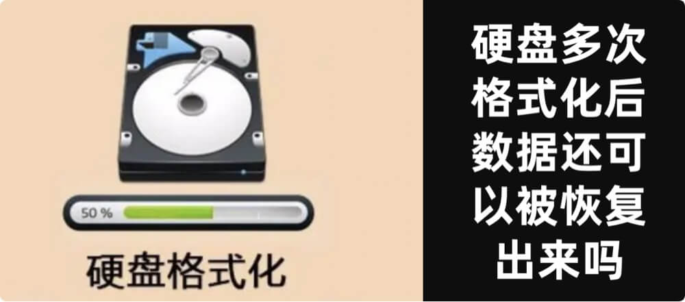 磁盘多次格式化后数据还可被恢复出来吗