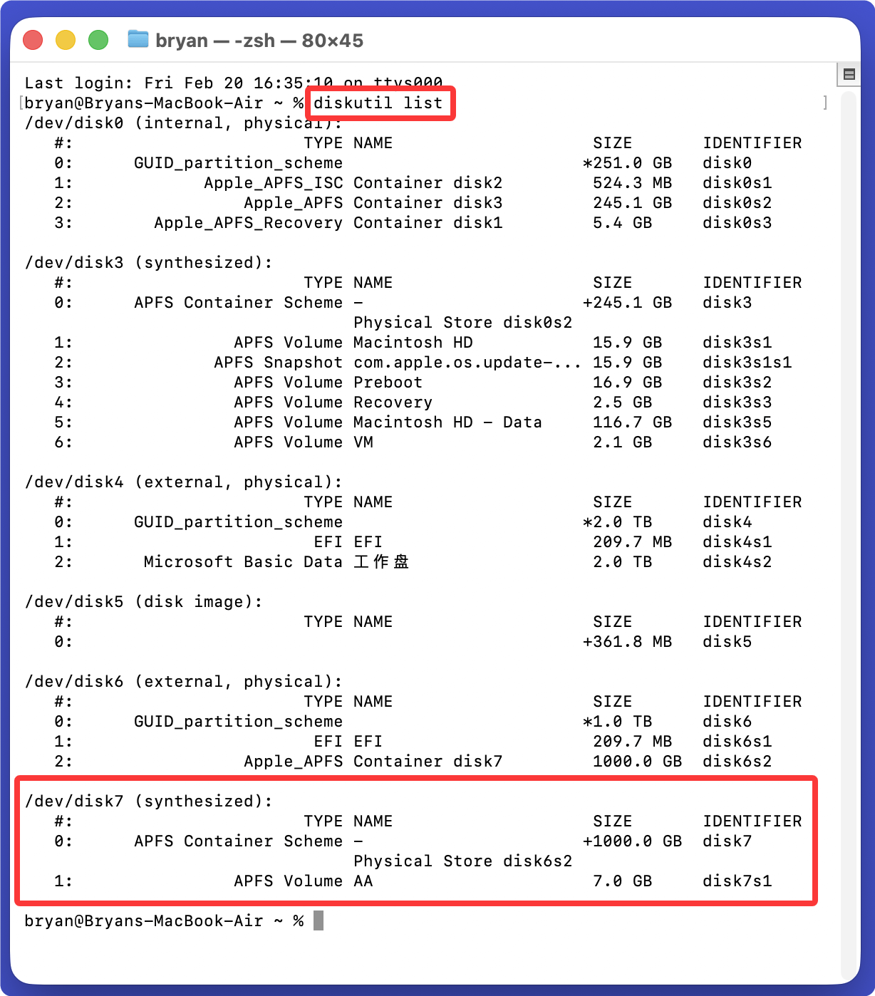 移动硬盘插入Mac后不显示