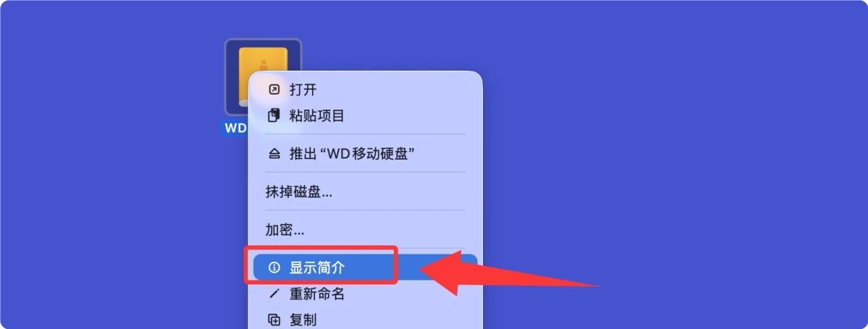 无法把Mac上的文件复制进入西部数码WD移动硬盘