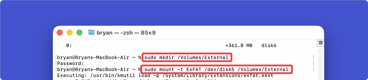 解决ExFAT硬盘无法在Mac上装载的问题