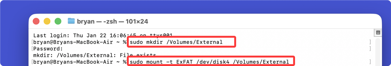 解决移动硬盘无法在Mac上装载的问题