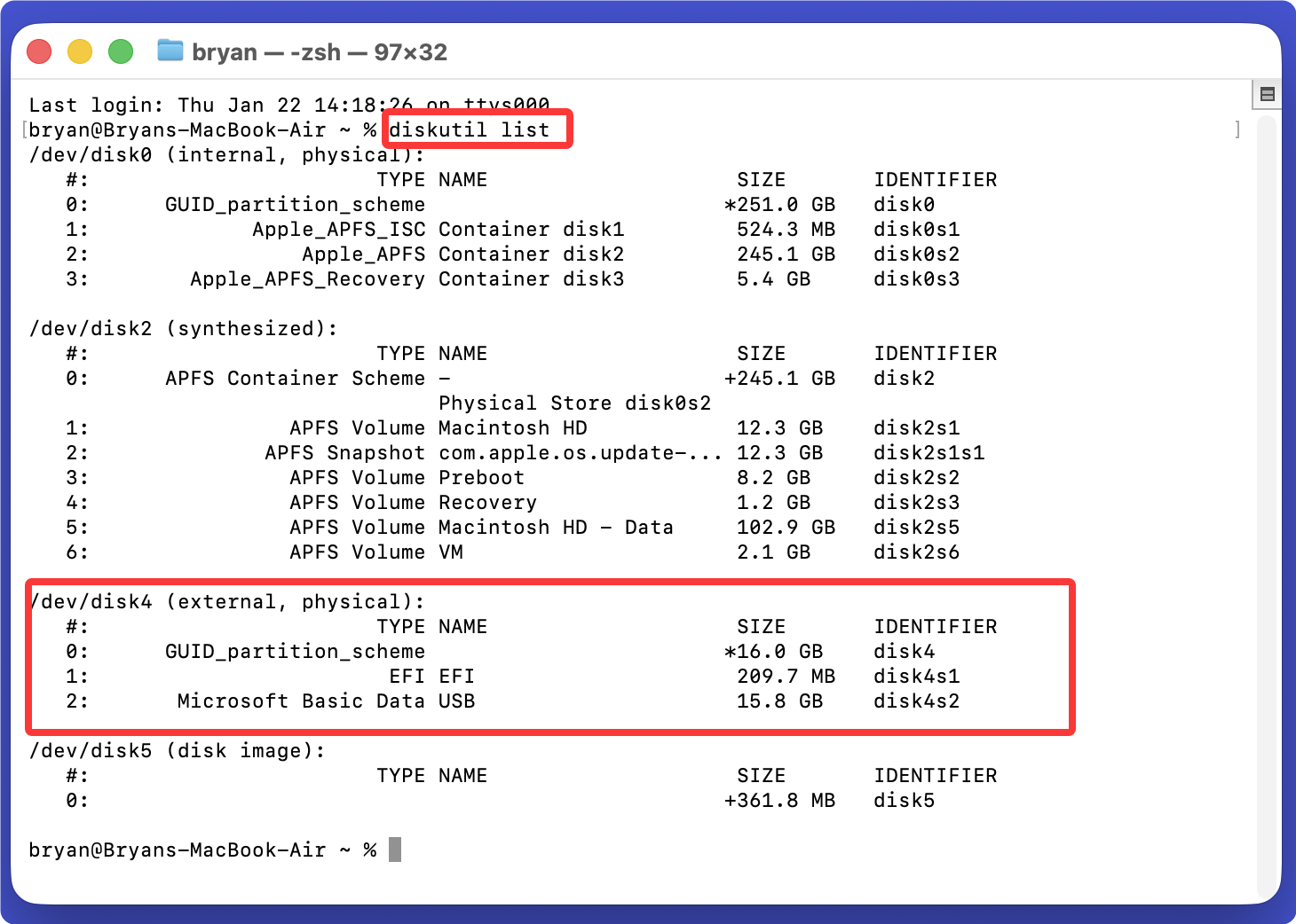 U盘无法在Mac上装载