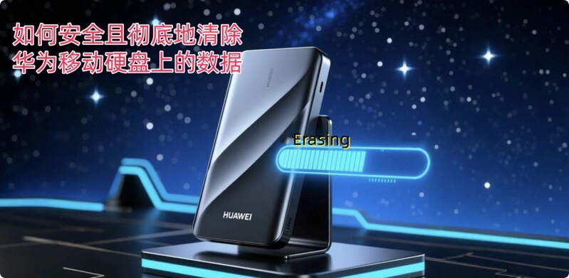如何彻底清除华为移动硬盘中的数据