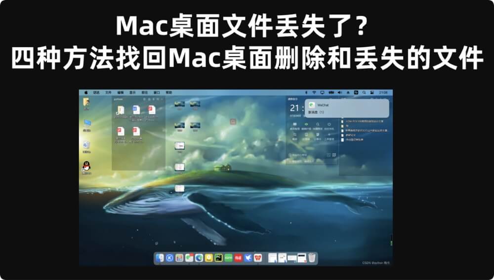 恢复从Mac桌面删除和丢失的文件