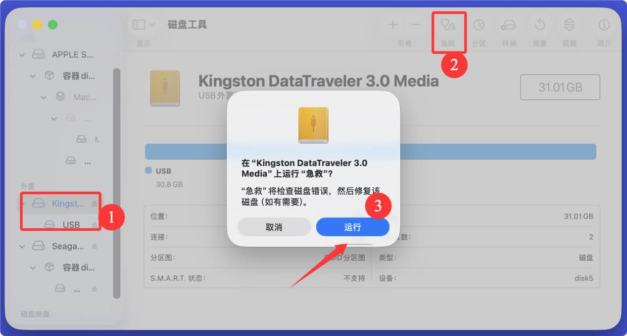 U盘在Mac上变成只读或无法读写的问题